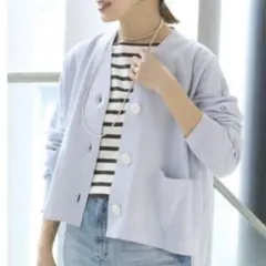 IENA イエナ　24SS ドライコットン Vネック カーディガンのサムネイル