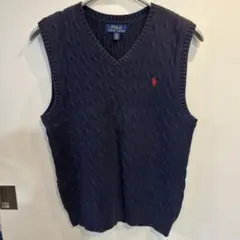 Polo Ralph Lauren ケーブルニットベスト ネイビー