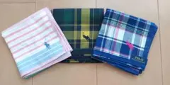 【新品】Polo Ralph Lauren ハンカチ3枚セット
