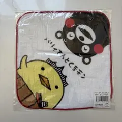 【新品未開封】バリィさん×くまモン ぬぐい ハンカチ 愛媛・熊本 ご当地キャラ