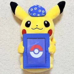 【未使用タグ付】ポケカグッズくじ B賞 ピカチュウ ぬいぐるみ カードスタンド