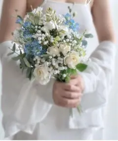 ブーケ・ブートニアセット（アーティフィシャルフラワー）