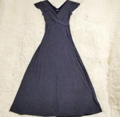 ラルフローレン 花柄ロングワンピース Aライン S カシュクール