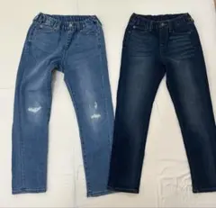 UNIQLOデニムパンツ 130サイズ　２枚