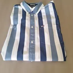 TOMMY JEANS ストライプ長袖シャツ XL