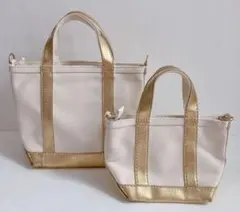 2個セット L.L.Bean エルエルビーン ジップトップ 金 ゴールド トートのサムネイル