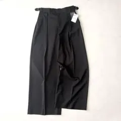 E by eclat《新品》 ワイドパンツ 体型カバー ゆったりシルエット 黒