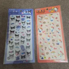 サンリオ エポキシステッカー 2点セット 正規品 ぷっくりシール