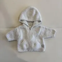 kashwére ベビーパーカー　フード付き　ホワイト