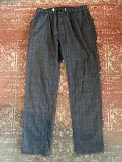 ワイルドシングス　グレー系チェック ワイドパンツ　Mサイズ　WILDTHINGS