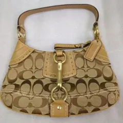 美品・Y2Kコーチミニバッグ10534ヴィンテージアクセサリーポーチシグネチャー