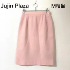 Jujin Plaza ウール タイトスカート ピンク38 M オフィスきれいめのサムネイル
