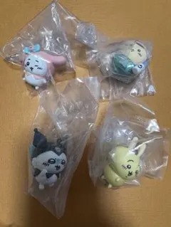 ちいかわ×サンリオキャラクターズ　なりきりフィギュア　4点