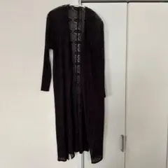 PLEATS PLEASE 長袖ロングカーディガン ダークブラウンのサムネイル