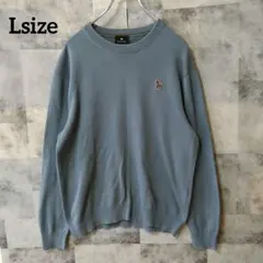 PS Paul Smith Lsize ニット ゼブラ ワンポイントロゴ