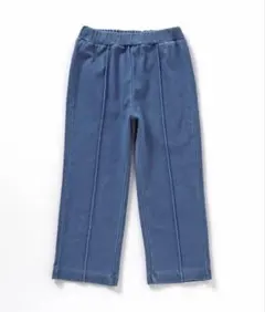 【アプレレクール】デニムロングパンツ ブルー センタープレス 110センチ
