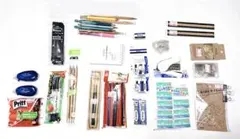 文房具　おまとめ　新生活 学用品 シャーペン 消しゴム 定規付　ホチキス　修正