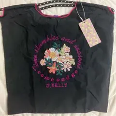 d.kelly 刺繍エコバッグ 花柄①