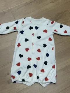 西松屋 ハート柄ロンパース 50〜60cm