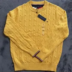 期間限定値下げ中　Tommy Hilfiger イエローニット Lサイズ 新品