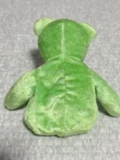 緑色のサッカーボールクマぬいぐるみ　　Tyビーニーベイビーズ