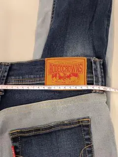 RODEOCROWNS スキニーデニム バイカラーのサムネイル