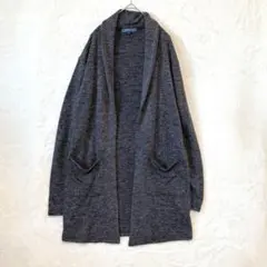 BENO ビーノ／カーディガン 長袖 M オープンフロント グレー メンズのサムネイル