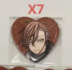 桃源暗鬼 花魁坂京夜 メディコス キャラウムカフェ イラスト缶バッジ ハート