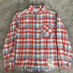 Moujonjon チェック柄 長袖シャツ 130