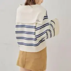 セーラーカラー ニット
