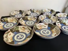 有田焼 伊万里焼 古伊万里 金彩 色絵 小皿 5寸皿 10枚 管理A4324のサムネイル