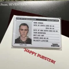 HAPPY BURSTDAY バーノン トレカ ポストカード セット