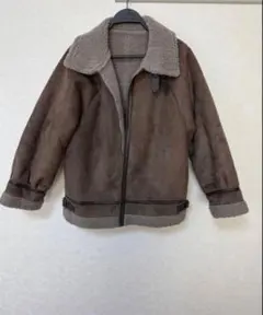 ムートン風ブラウンジャケット