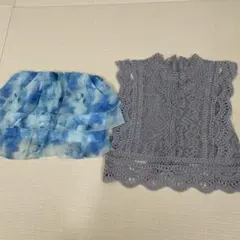 《まとめ売り》GRLシフォンフリル裏地付き＆fifthレースノースリーブトップス