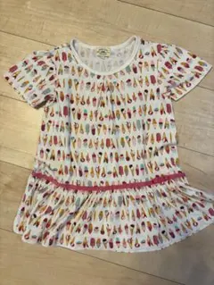 gleen label relaxing アイスクリーム柄Tシャツ 115センチ