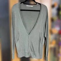 SLY STANDARD カーディガン Vネック　カーキ
