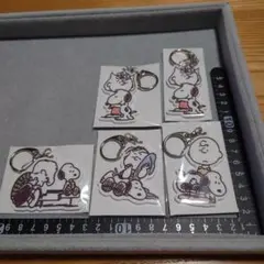 m*!様 4種5個セット コミックラバーチャーム 「一番くじ PEANUTS