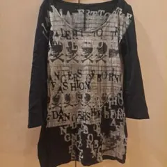 bajra　プリントT　七分袖