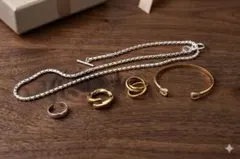 【超お買得】アクセサリーセット リング・ブレスレット・ネックレス まとめ売り