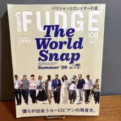 men's FUDGE 2026年8月号 The World Snap