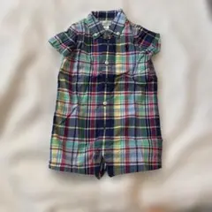 Ralph Lauren チェック柄ロンパース 6M