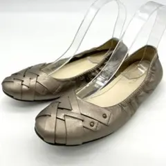 【美品】リーガル フラットシューズ イントレチャート レザー 24.5