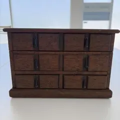 昭和レトロな木製小物入れ