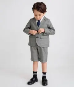 branshes グレー チェック柄 スーツ 120