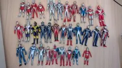 ウルトラマン ソフビ 47体 大量まとめ売り 特大3体 ティガダーク 