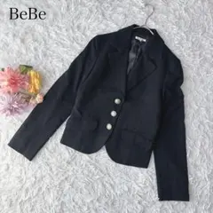 BeBe べべ　テーラードジャケット　ブラック　黒　160　銀ボタン　フォーマルのサムネイル