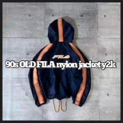 90s OLD FILA nylon jacket y2k ドローコード テック