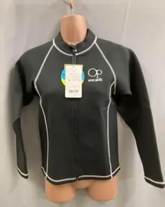 1 オーシャンパシフィック ラッシュガード キッズ ブラック 160 長袖 水着