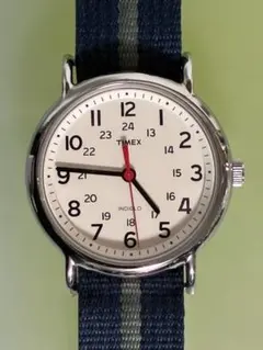 TIMEX ウィークエンダー 腕時計 白文字盤 ナイロンベルト