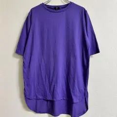 DHC 【M】半袖 Tシャツ カットソー パープル 紫テールカット チュニック風のサムネイル